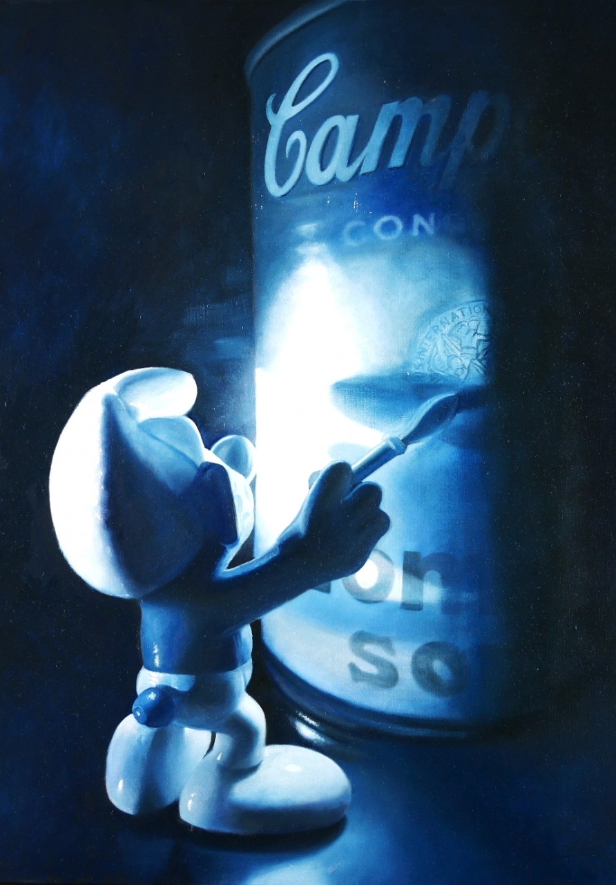 Ilaria Rezzi, Blue Moon - olio su tela, cm 70x50 (2021)